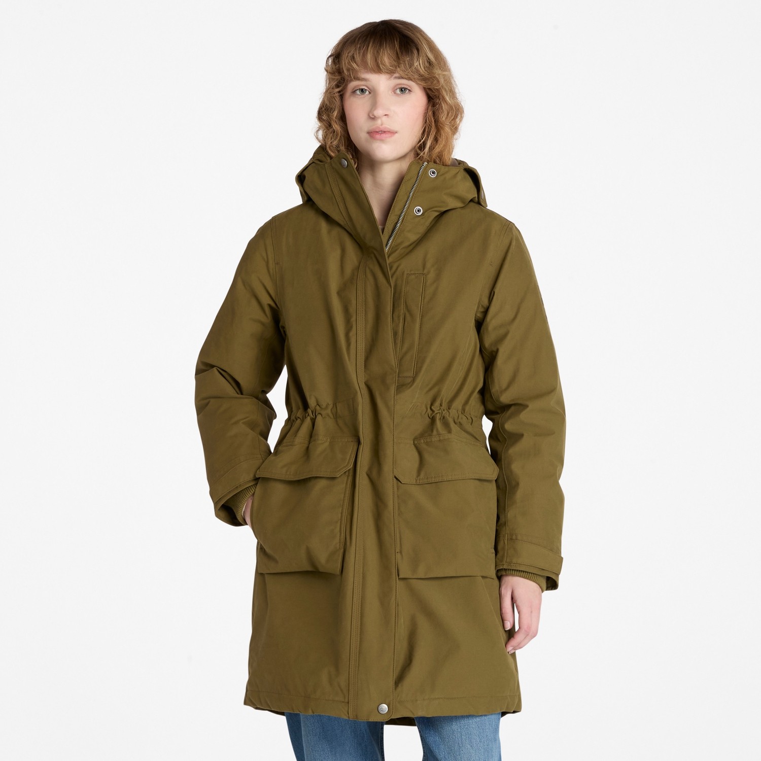 Timberland Waterproof Parka Kadin Siyah Mont TB0A2QQW0011 görsel 6