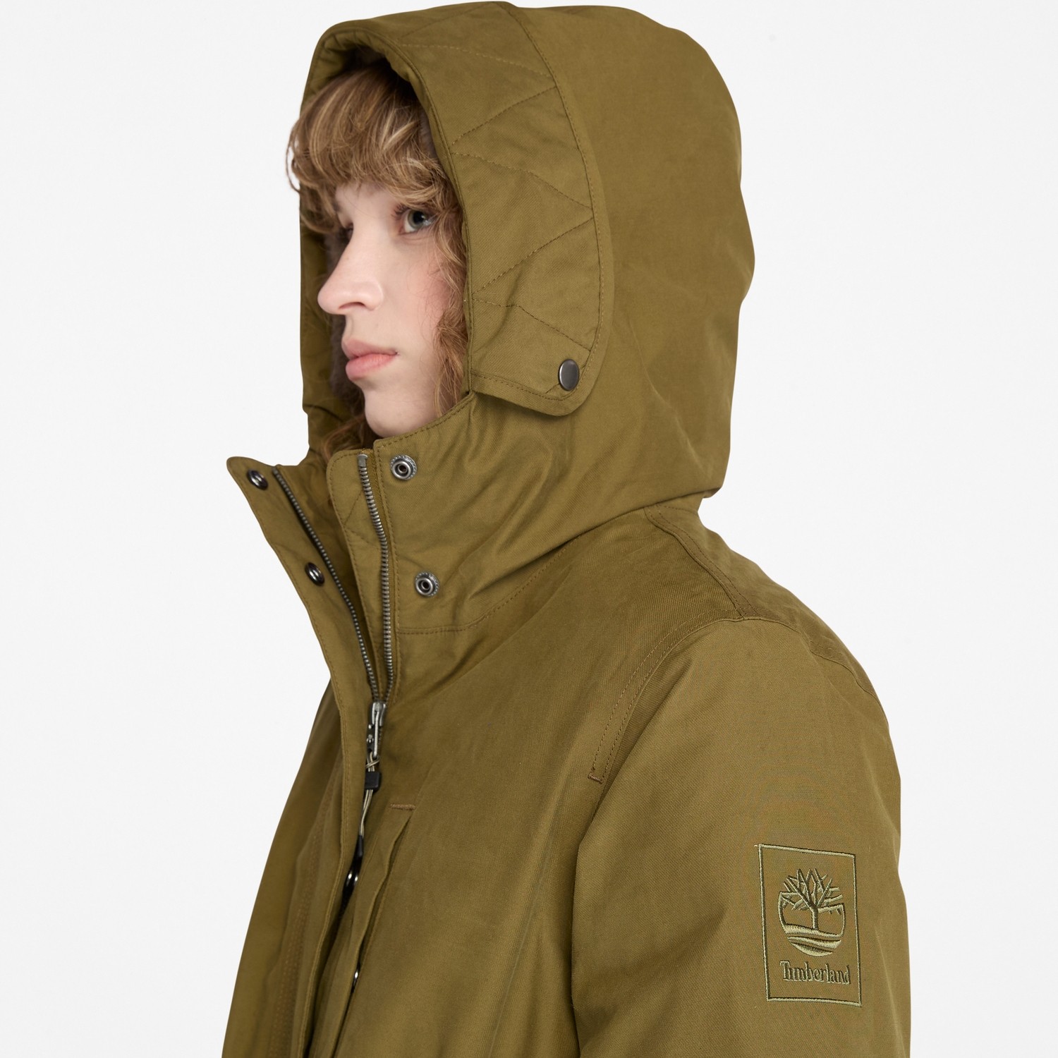 Timberland Waterproof Parka Kadin Siyah Mont TB0A2QQW0011 görsel 8