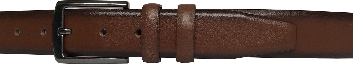 GoDeri 2'li Set Klasik Kumaş Pantolon Kemeri 3.5 cm Siyah, Taba görsel 3