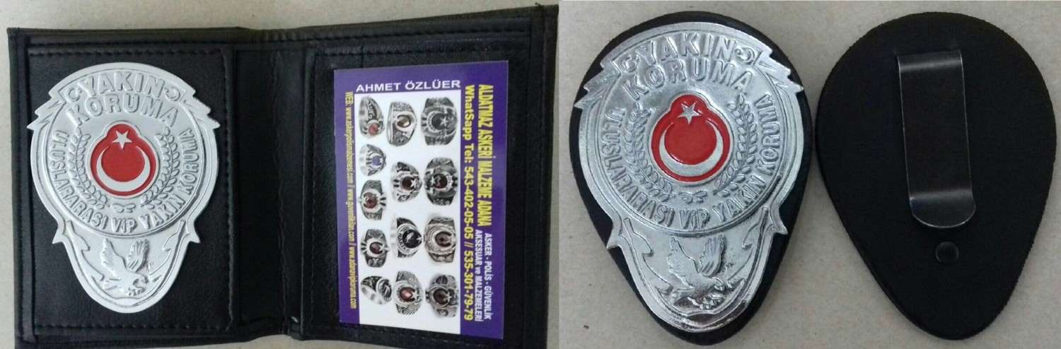 Aldatmaz Yakın Koruma Rozetlı Cüzdanı ve Kemer Rozeti Satın Al.sıvıle Satılmaz görsel 6