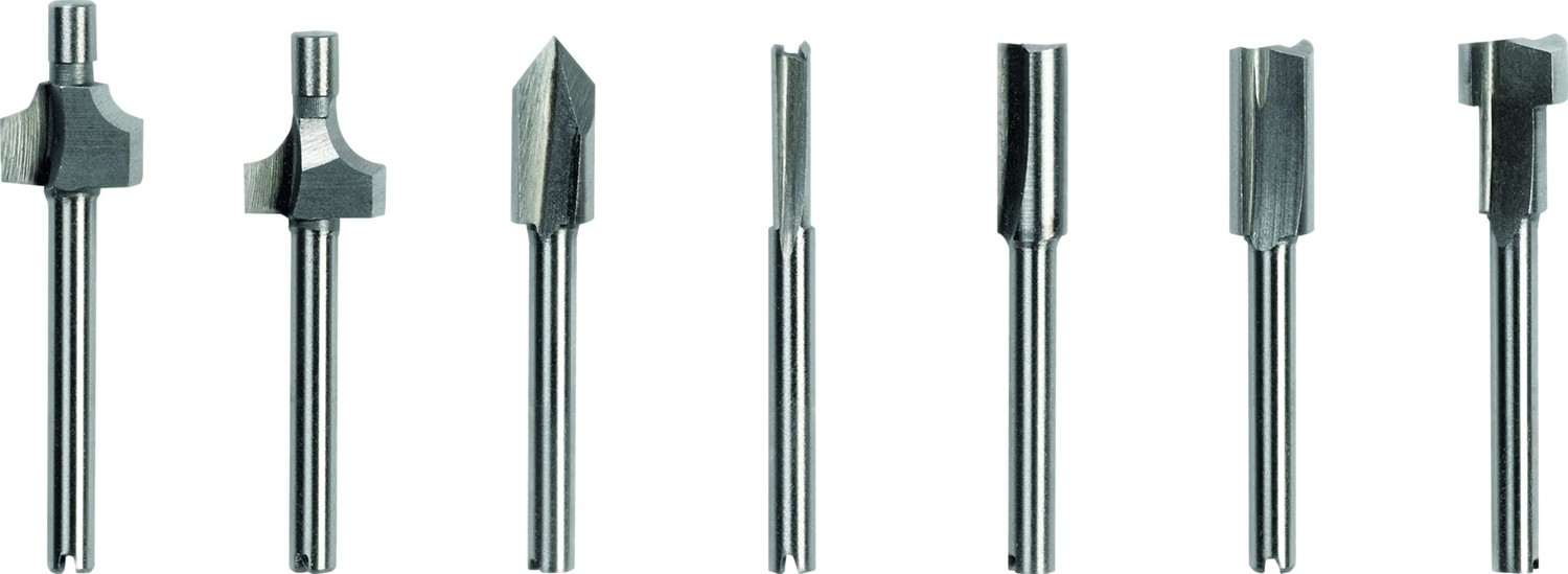 Esranın Dünyası Dremel 660 Freze Seti, 7 Parçalı Çok Amaçlı Freze Seti, Köşeler, Kenarlar, Düz Vb. Gibi Çeşitli Freze Işleri Için görsel 3