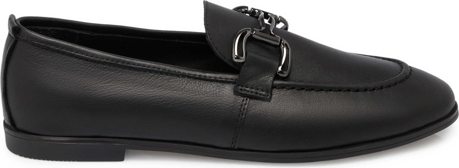 Tergan Siyah Hakiki Deri Kadın Loafer - K25S1AY68359-A23
