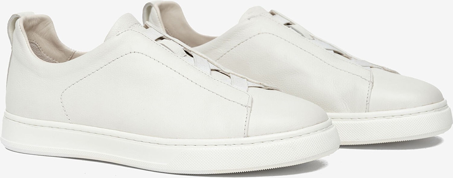 Greyder Erkek Beyaz Hakiki Deri Sneaker Ayakkabı 6Y1SA18952 görsel 3