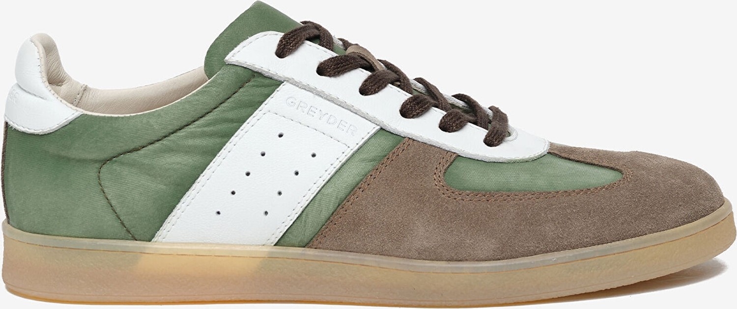 Greyder Erkek Lacivert Hakiki Deri Sneaker Ayakkabı 6Y1SA18940