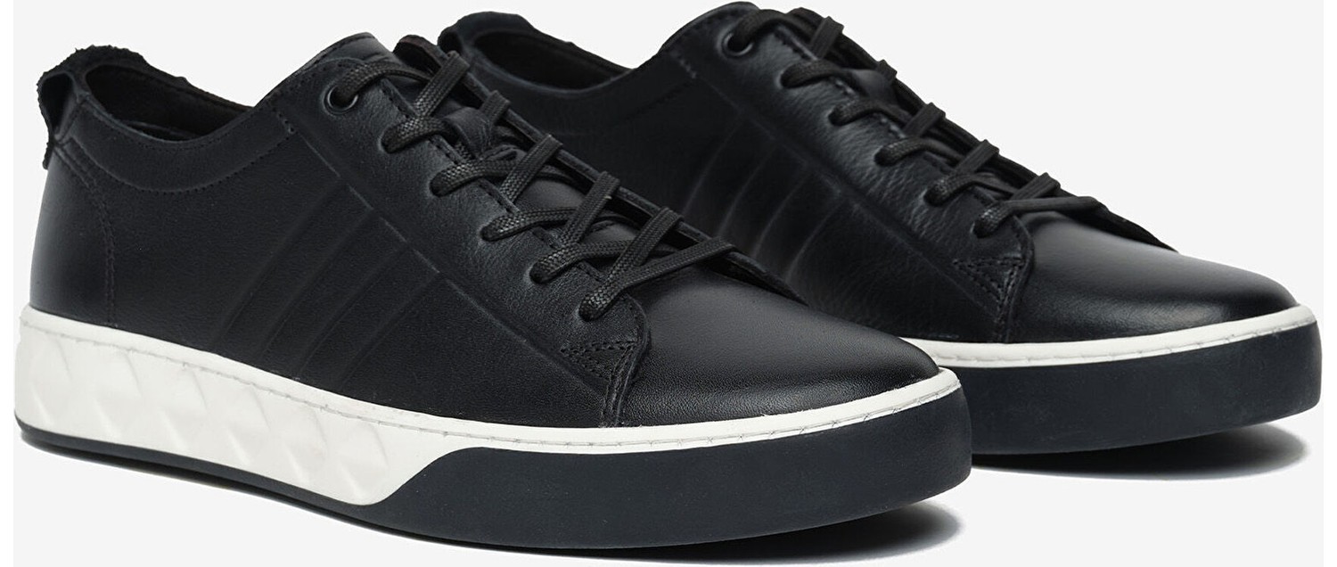 Greyder Erkek Vizon Hakiki Deri Sneaker Ayakkabı 6Y1SA13292 görsel 3