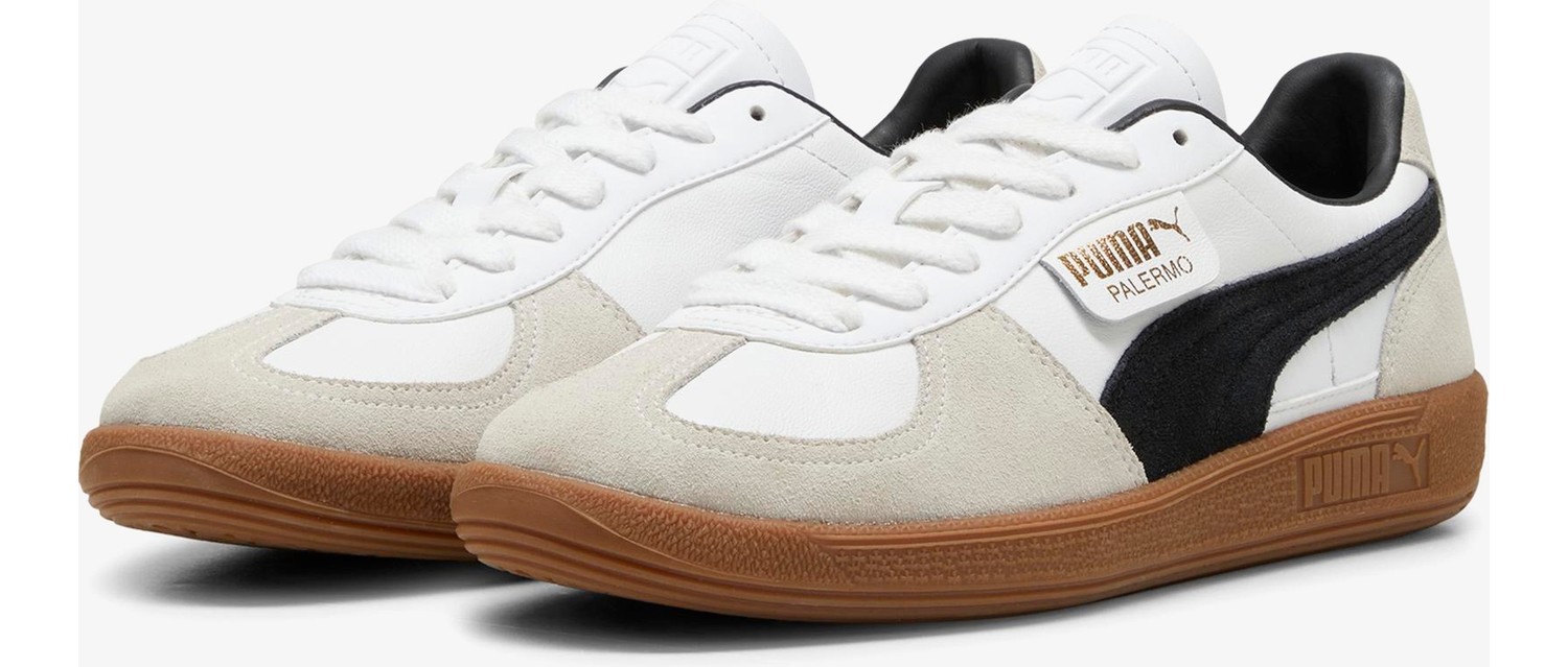 Puma Palermo Leather Unisex Siyah Spor Ayakkabı görsel 2