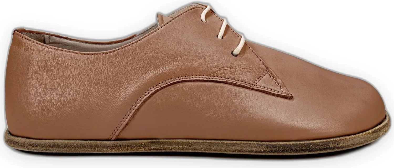 Bespoky Erkek Barefoot Oxford Ayakkabı El Yapımı Hakiki Deri Siyah Outlet görsel 4