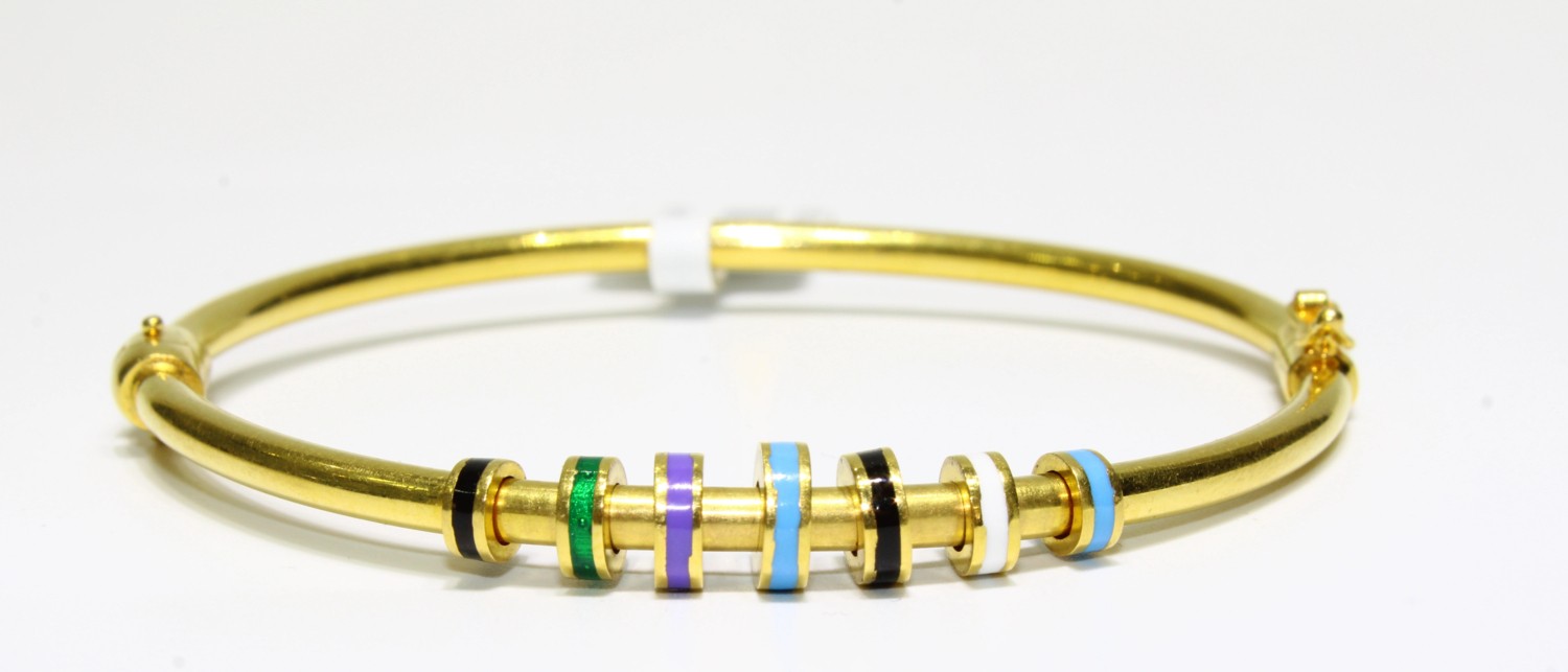 Kızılay Kuyumcusu 22 Ayar Altın Renkli Günlük Kelepçe Bilezik 10.46 gr KLP1123