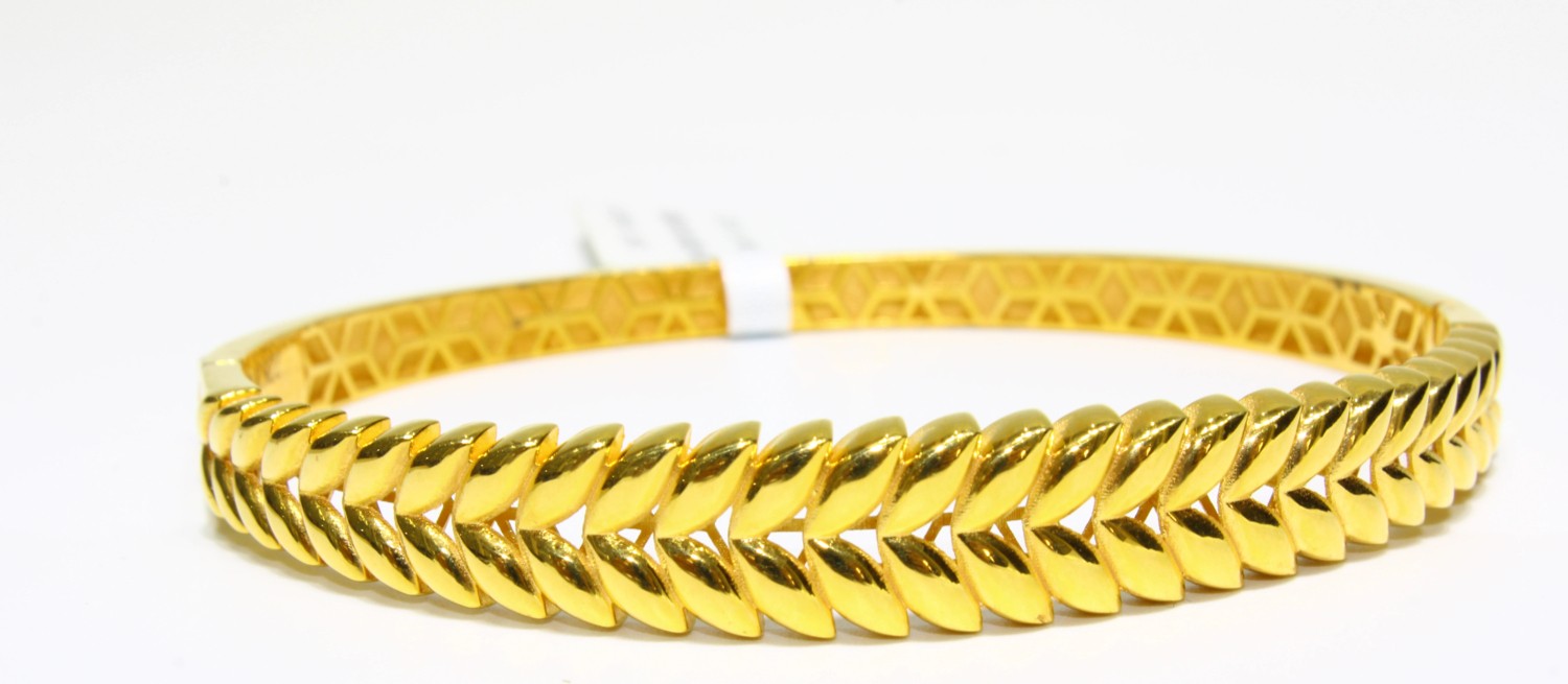 Kızılay Kuyumcusu 22 Ayar Altın Başak Modeli Kelepçe Bilezik 16.64 gr KLP2089