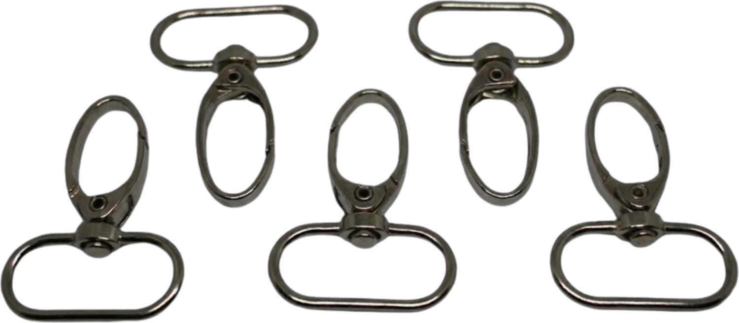 Orhan Çanta 2.5 cm Akrep Kanca Nikel (Gümüş) - Metal Çanta ve Cüzdan Askı Klipsi - 20 Adet görsel 5