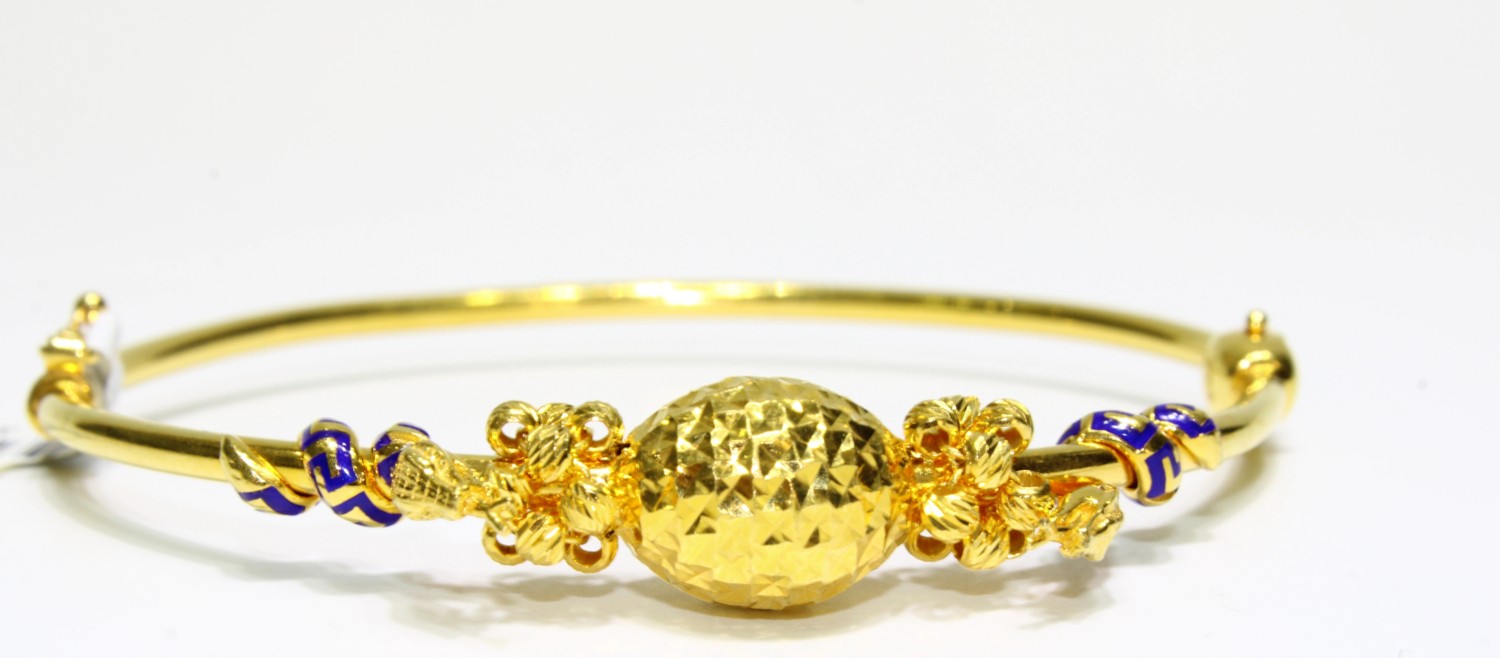 Kızılay Kuyumcusu 22 Ayar Altın Dorikalı Işlemeli Fantazi Kelepçe Bilezik 11.19 gr KLP0805