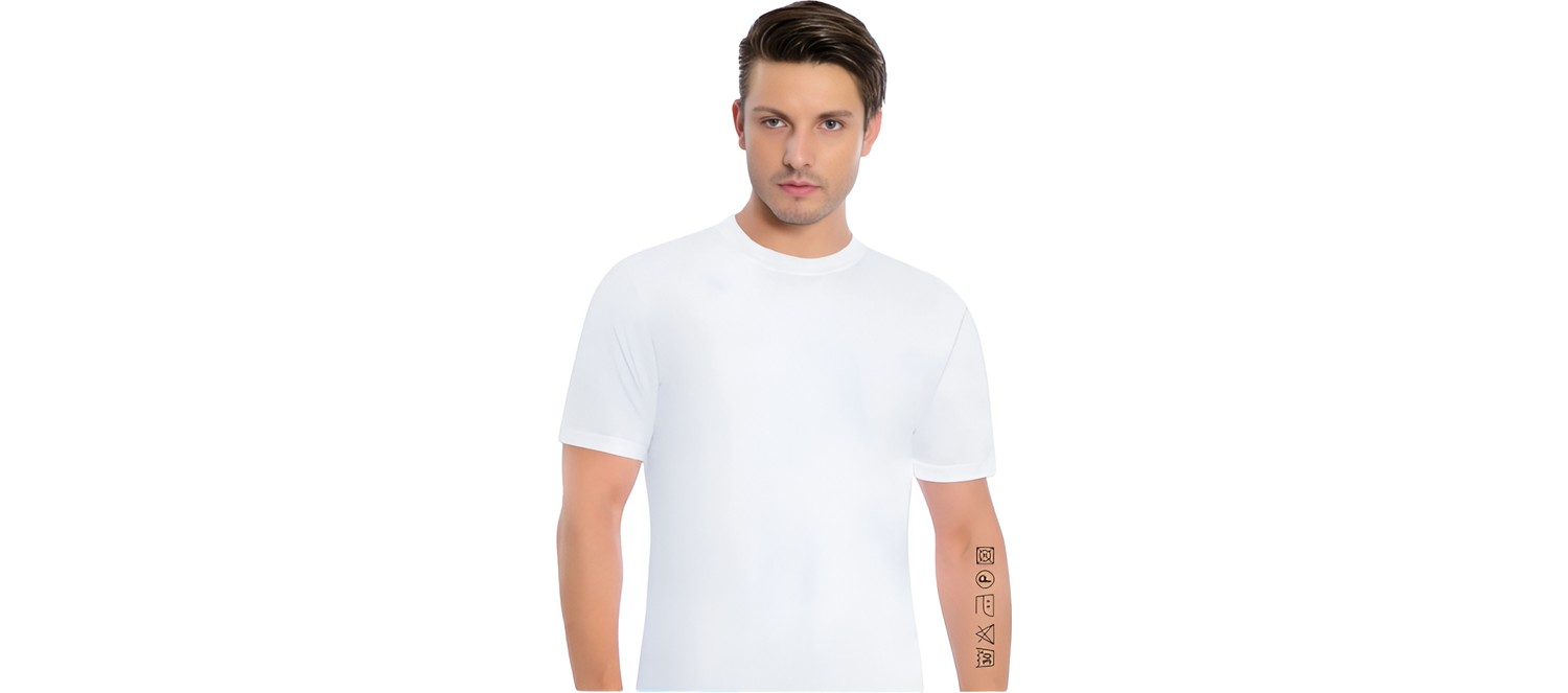 İki Yıldız Erkek Modal Sıfır Yaka Kısa Kol T-Shirt 3'lü Paket 3042 görsel 4