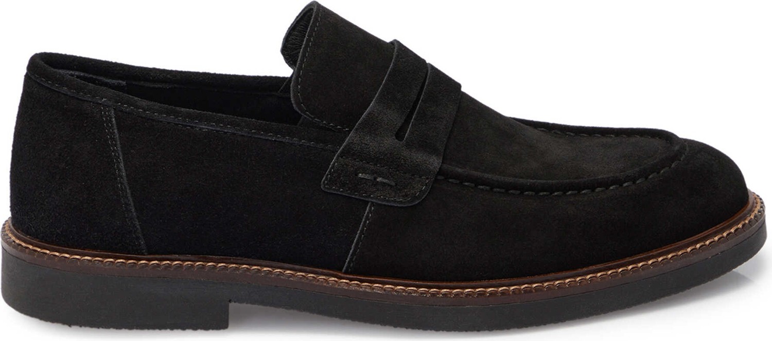 Tergan Siyah Hakiki Deri Erkek Loafer - E25S1AY57435-A23 görsel 6