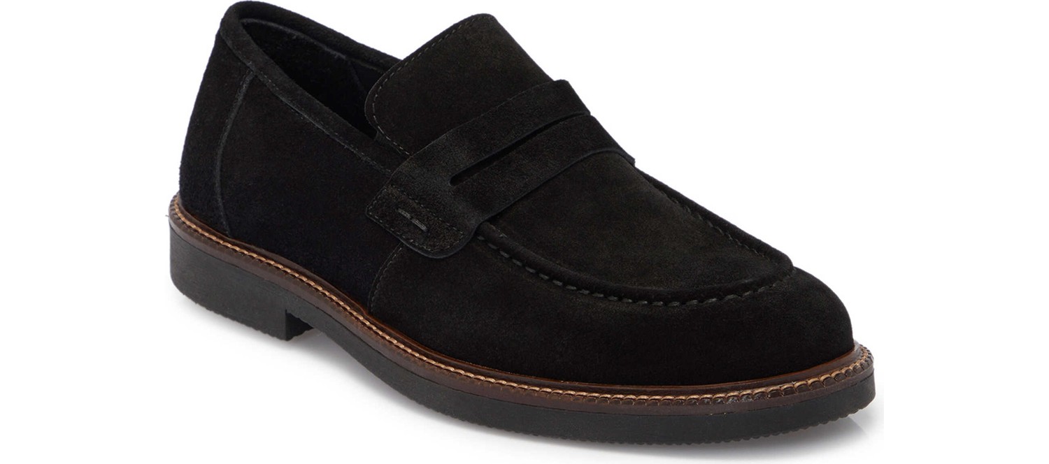 Tergan Siyah Hakiki Deri Erkek Loafer - E25S1AY57435-A23 görsel 7
