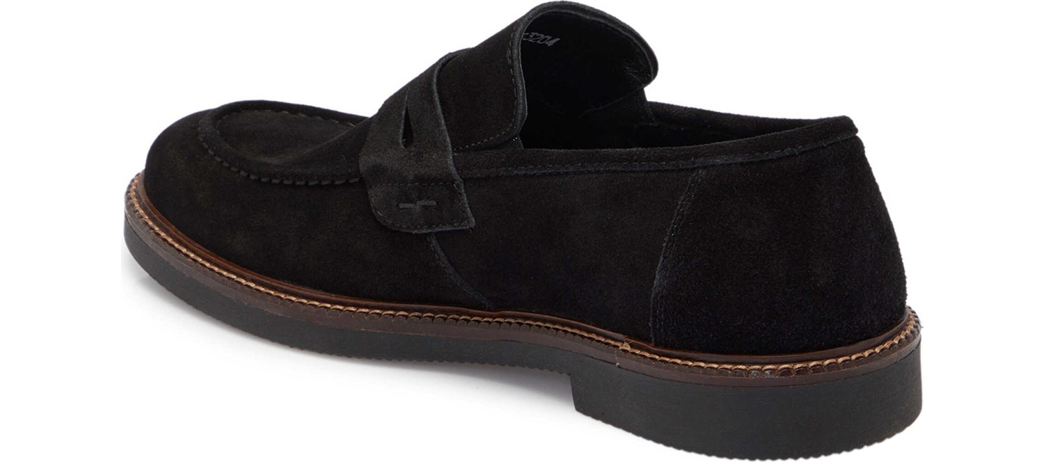 Tergan Siyah Hakiki Deri Erkek Loafer - E25S1AY57435-A23 görsel 8