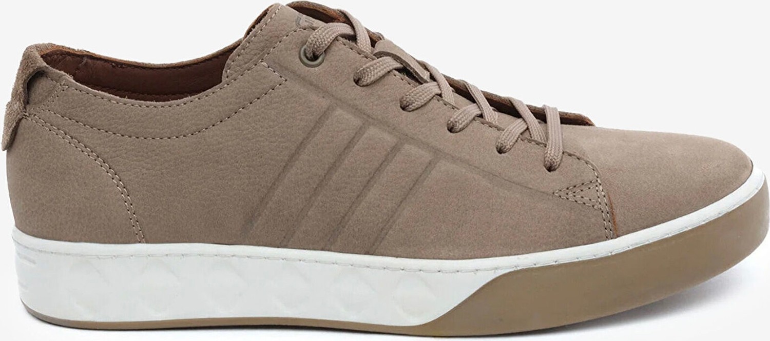 Greyder Erkek Vizon Hakiki Deri Sneaker Ayakkabı 6Y1SA13292