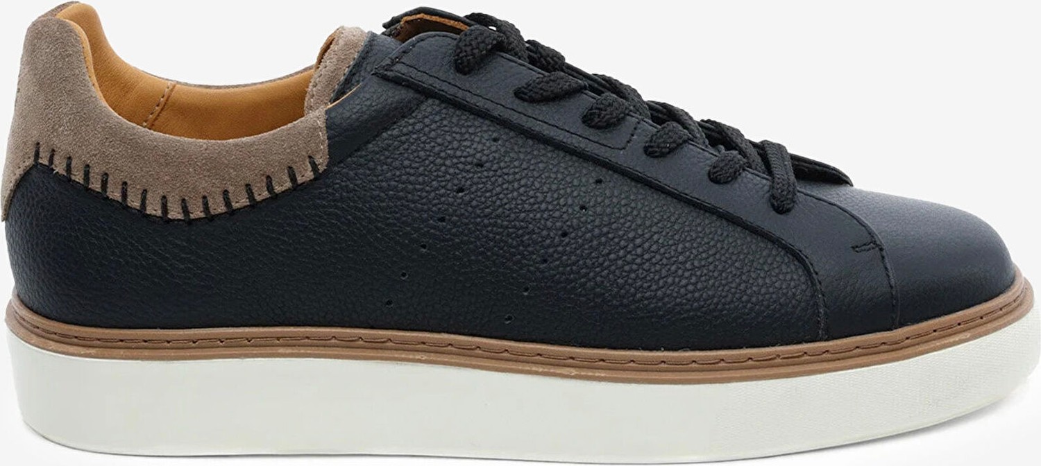 Greyder Erkek Siyah Hakiki Deri Sneaker Ayakkabı 6Y1SA18310