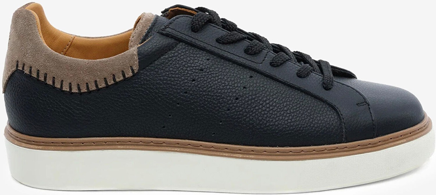 Greyder Erkek Siyah Hakiki Deri Sneaker Ayakkabı 6Y1SA18310 görsel 6