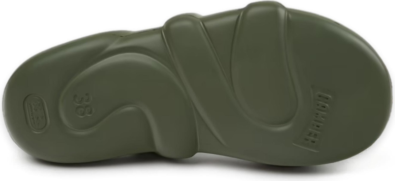 Camper K201636 Kobarah Flat Haki Unisex Sandalet görsel 5