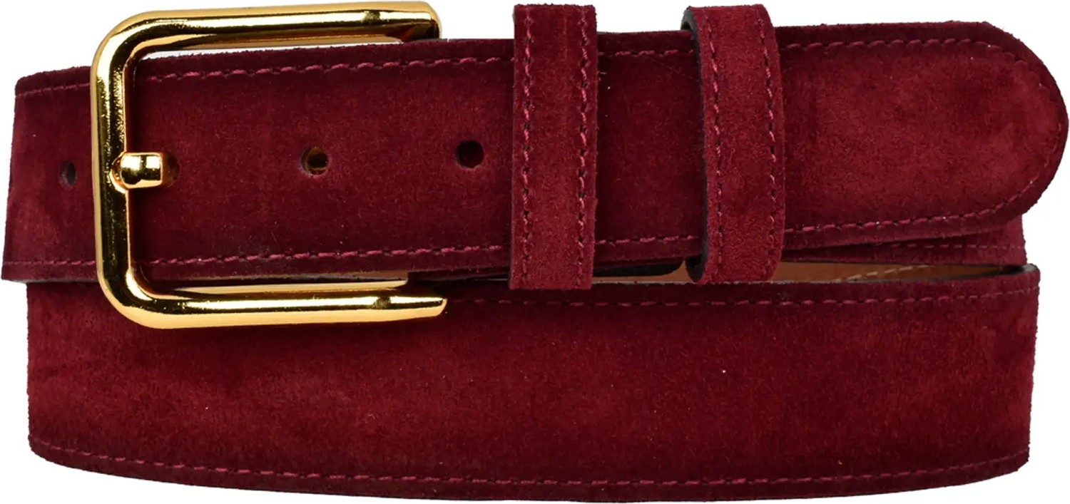 GoDeri %100 Hakiki Deri, Gold Tokalı 4 cm Süet Askeri Yeşil Kadın Kemeri; Kot, Spor Kemer=süet.76.ask.yeşil