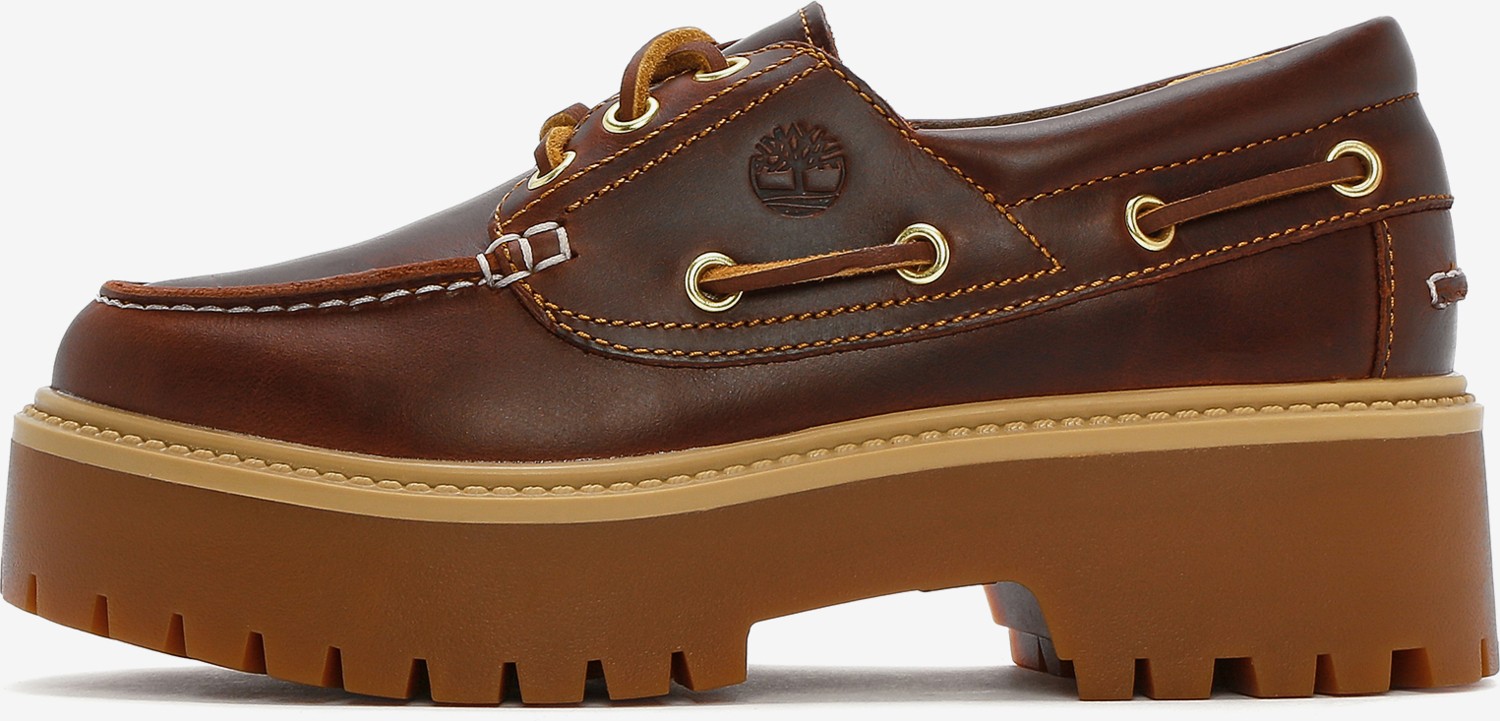 Timberland STONE STREET BOAT SHOE Kadın Medium Beige Nubuck Tekne Ayakkabısı TB0A2GVFEN31 görsel 6