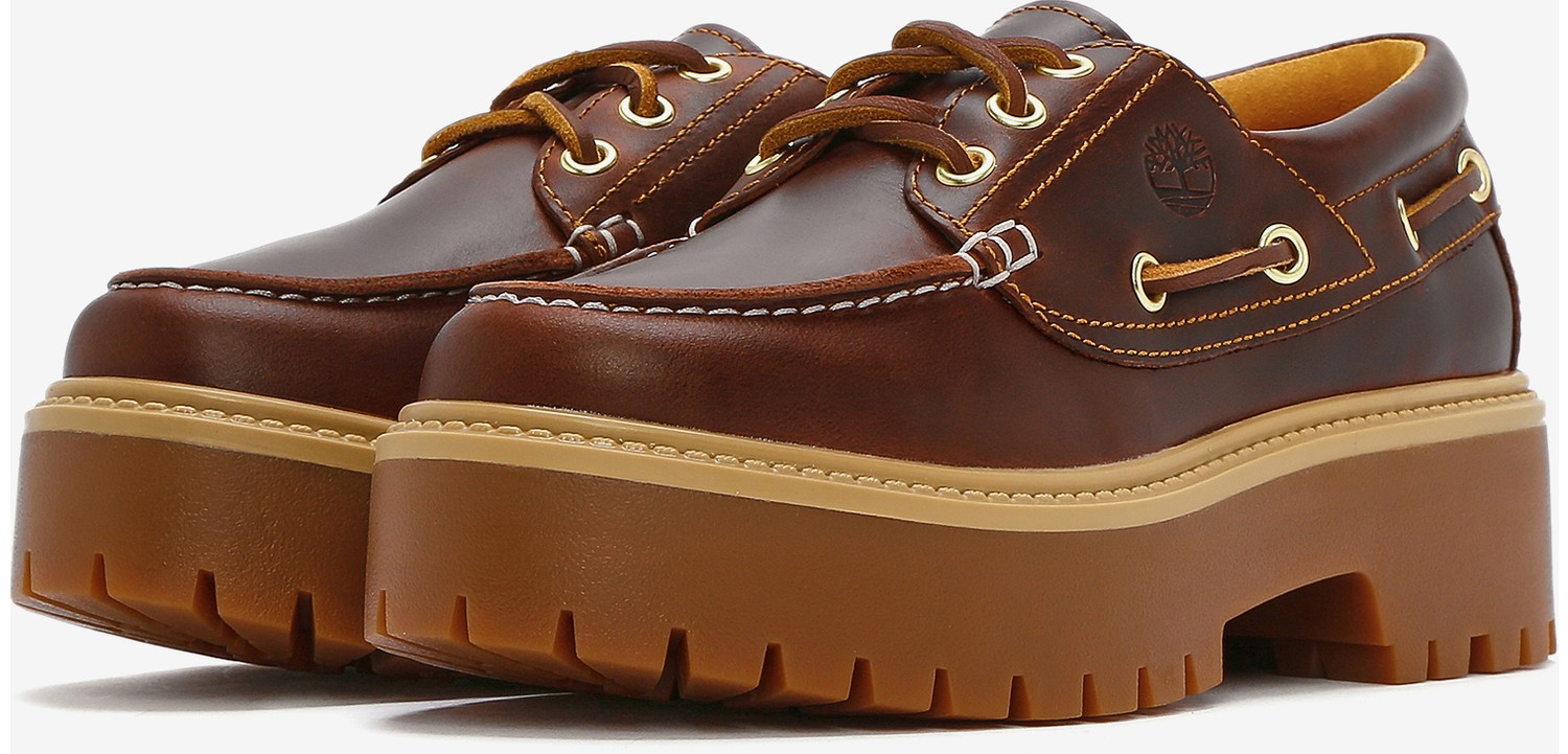 Timberland STONE STREET BOAT SHOE Kadın Medium Beige Nubuck Tekne Ayakkabısı TB0A2GVFEN31 görsel 8