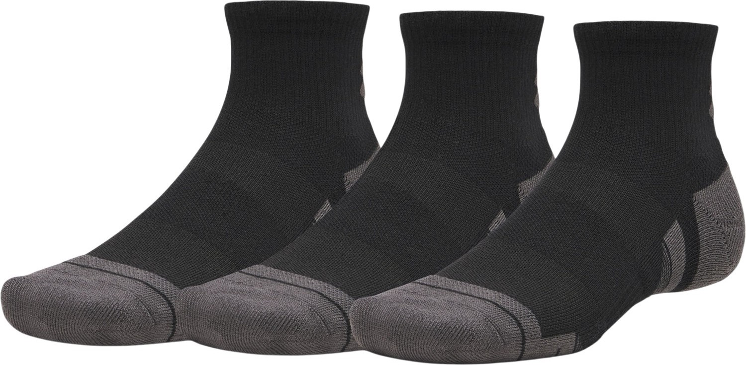 Under Armour New Ua Perf Tech 3pk Qtr Siyah Unisex Çorap
