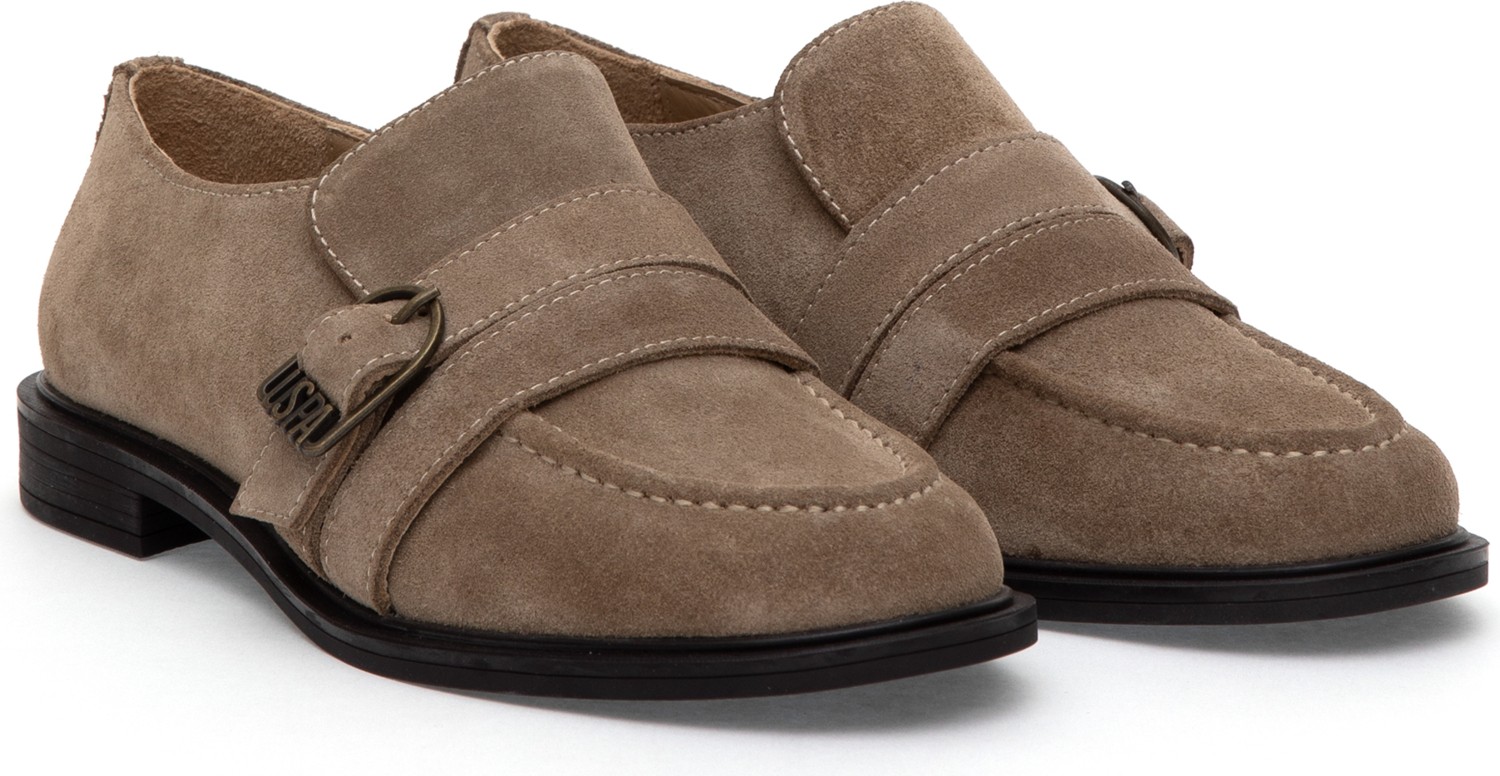U.S. Polo Assn. Kadın Bej Süet Loafer 50315247-VR011