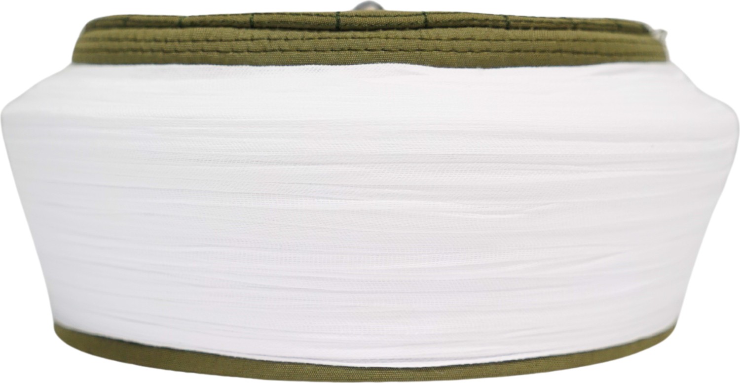 Sarıkhane Imam Sarığı-Yeşil Takke-Düz Sarım-Kapsüllü-5 Metre görsel 2