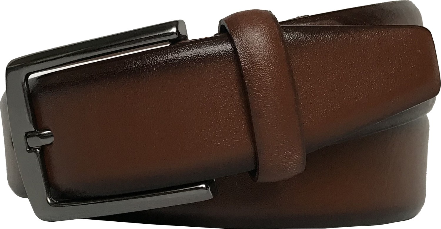 GoDeri 2'li Set Klasik Kumaş Pantolon Kemeri 3.5 cm Siyah, Taba görsel 2