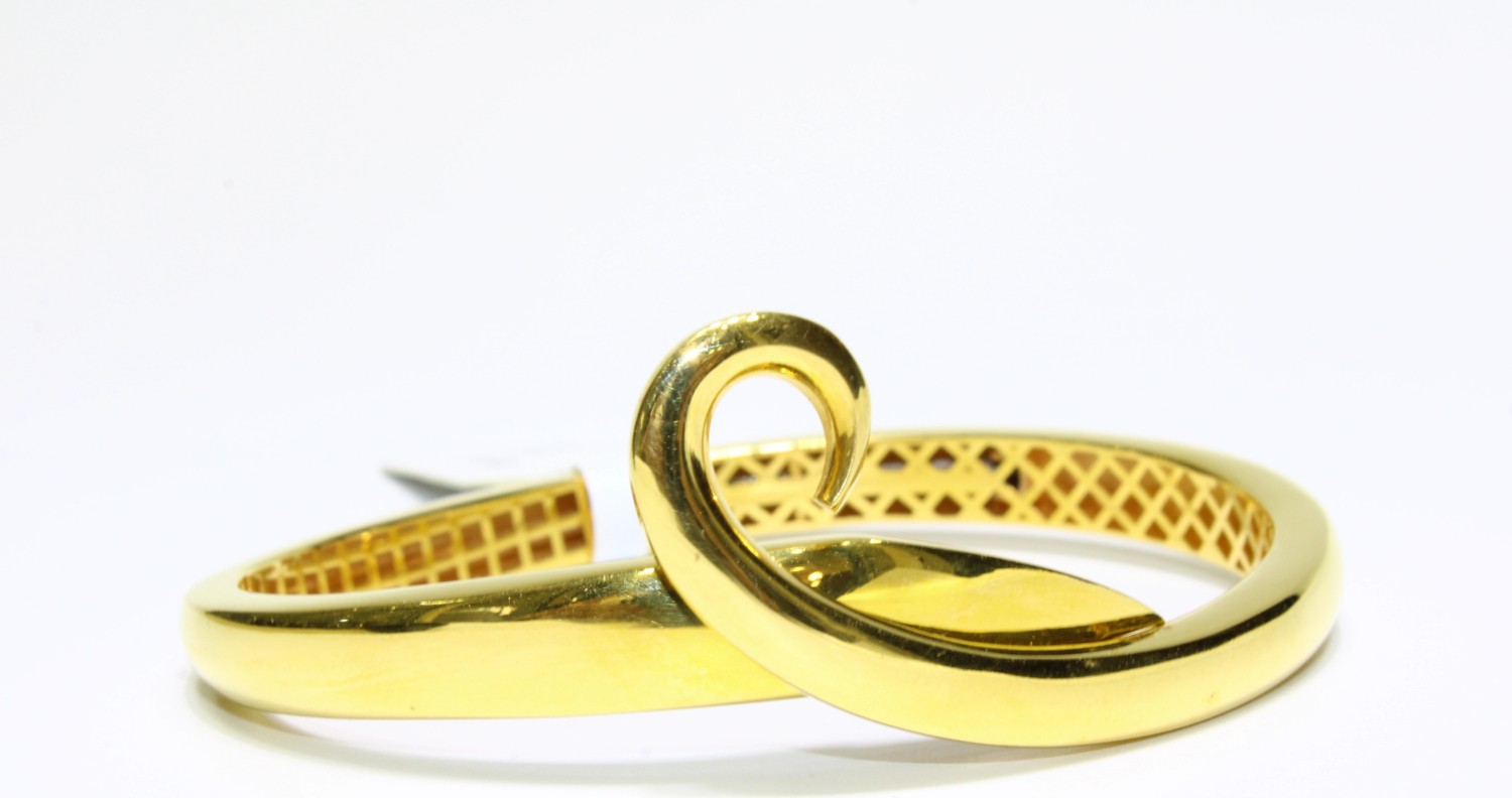 Kızılay Kuyumcusu 22 Ayar Altın Kuğu Modeli Kelepçe Bilezik 16.56 gr KLP1779