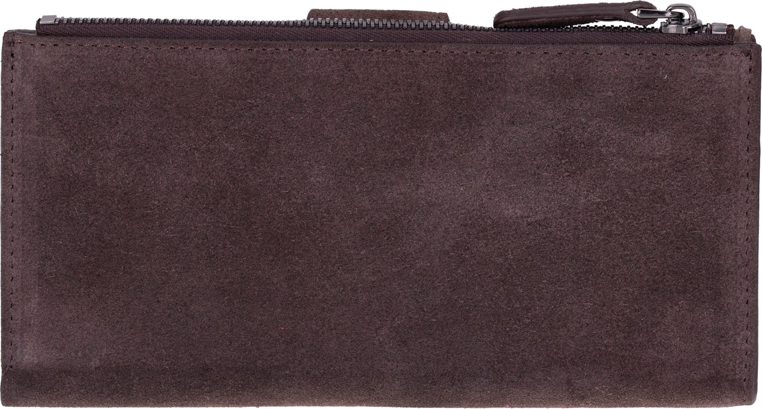 BloominBag Mocha Still Lozan Hakiki Süet Çapraz Askılı Telefon Bölmeli Cüzdan Çanta görsel 4