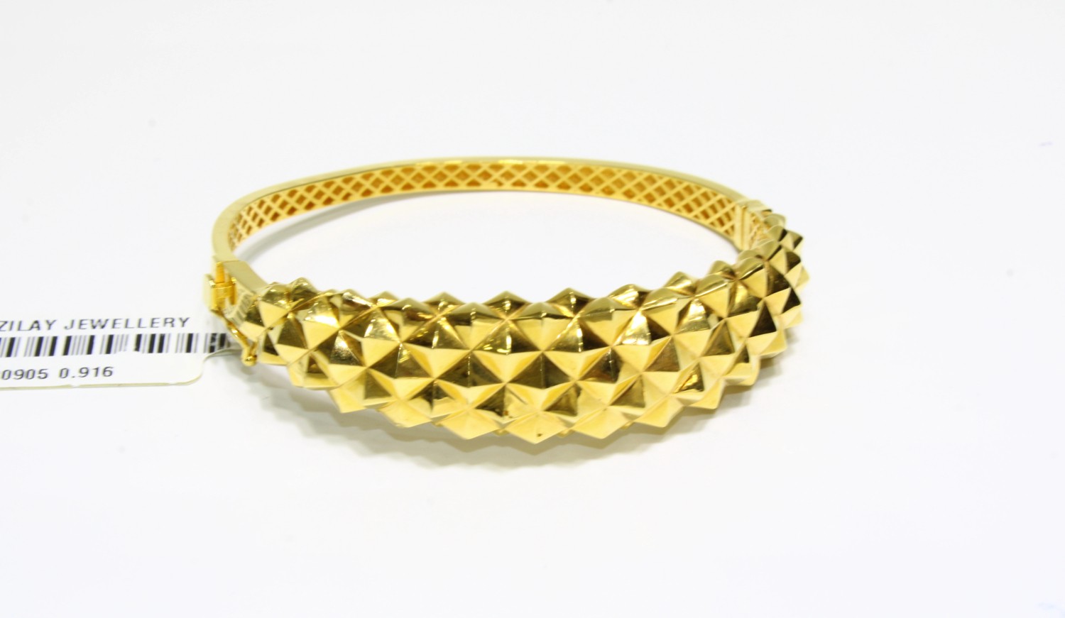 Kızılay Kuyumcusu 22 Ayar Altın Piramit Modeli Kelepçe Bilezik 15.09 gr KLP0905