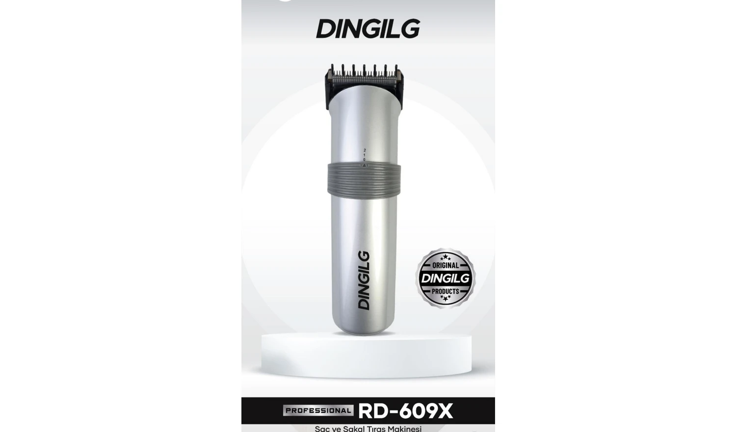 Resim Gri Dıngılg Çok Fonksiyonlu Traş Makinesi, Pratik ve Şık Tasarım 