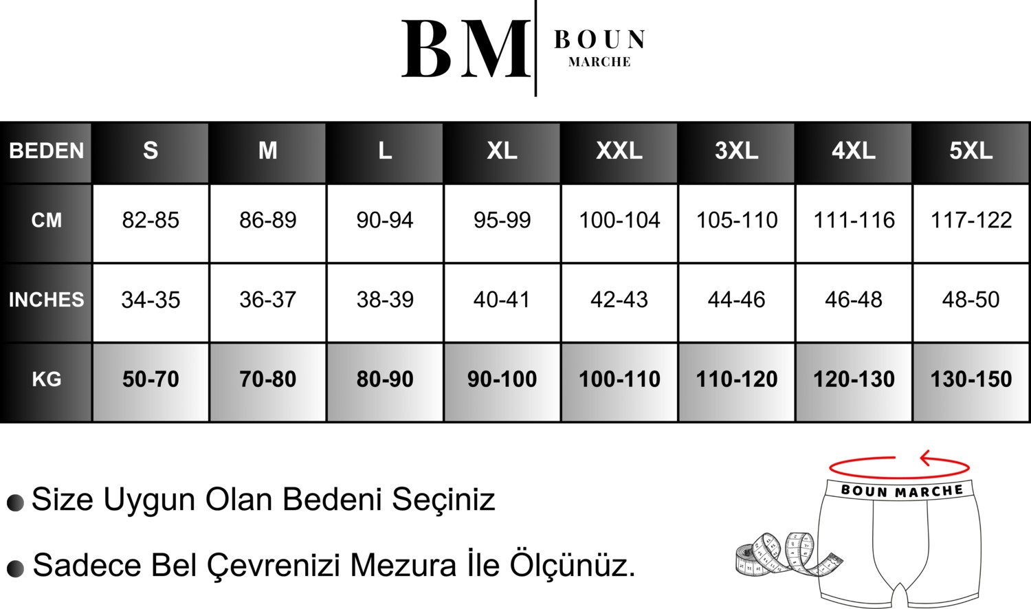 Boun Marche Erkek Boxer Likralı Premium 6'lı Pamuk Chester görsel 5