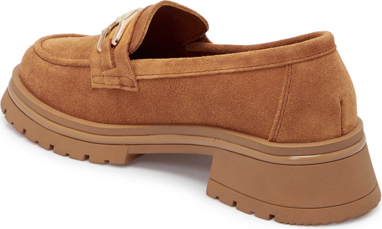 Tergan Taba Hakiki Süet Deri Kadın Loafer - K25S1AY68166-K59 görsel 3