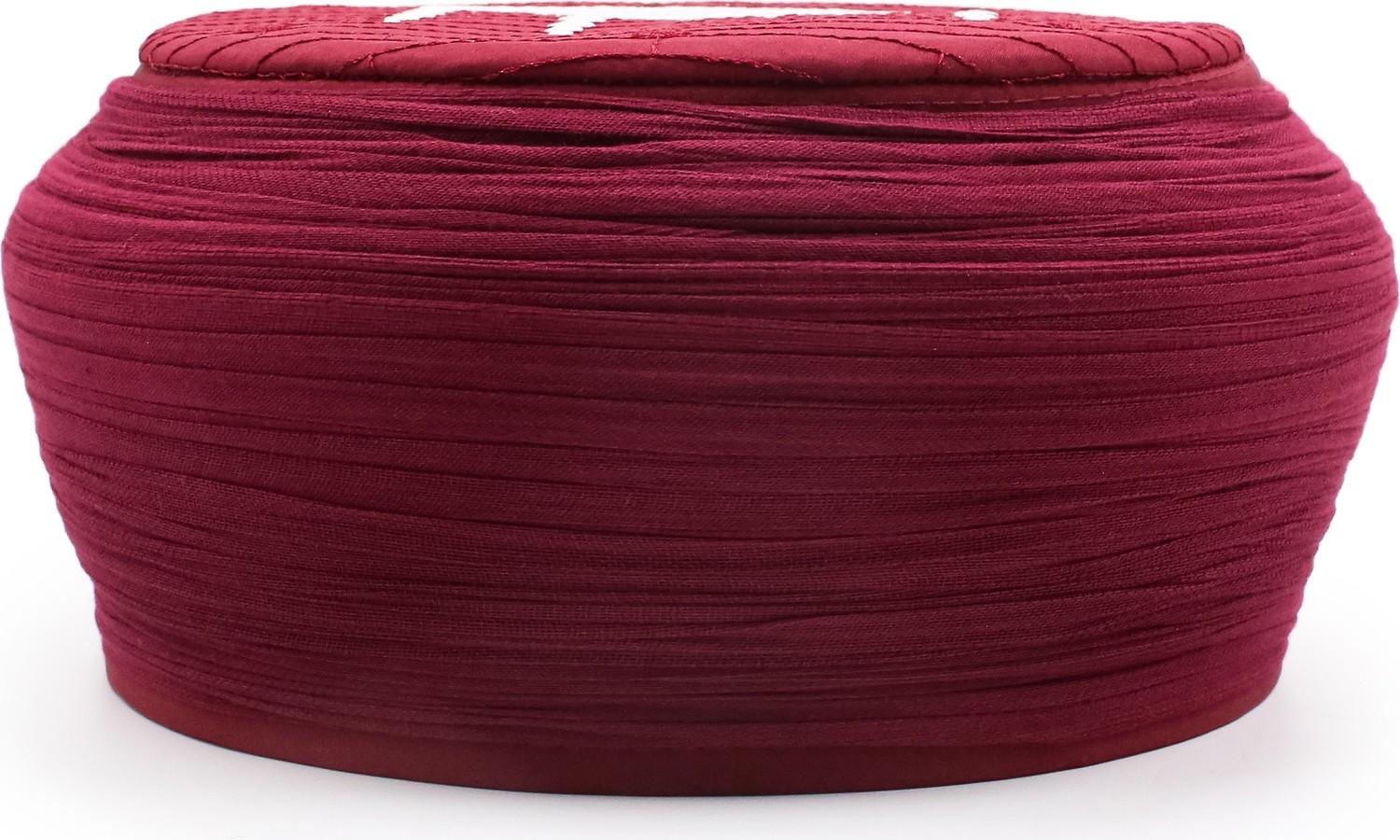 Sarıkhane Cami Sarığı, Bordo Kumaş, Bordo Takke, Yuvarlak Sarım, Cami Nakışlı, 7 Metre görsel 2
