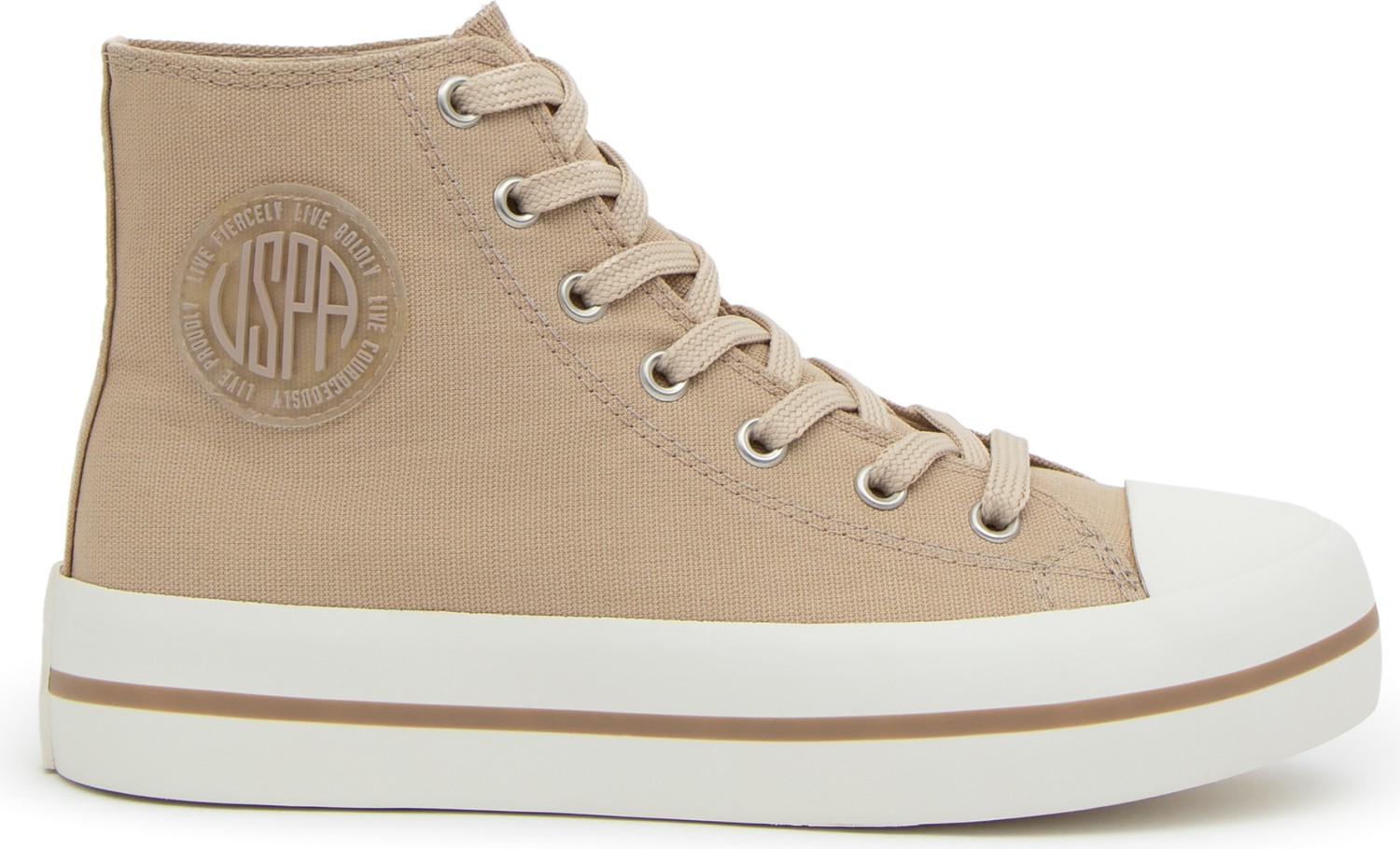 U.S. Polo Assn. Kadın Bej Spor Ayakkabı 50288922-VR011 görsel 2
