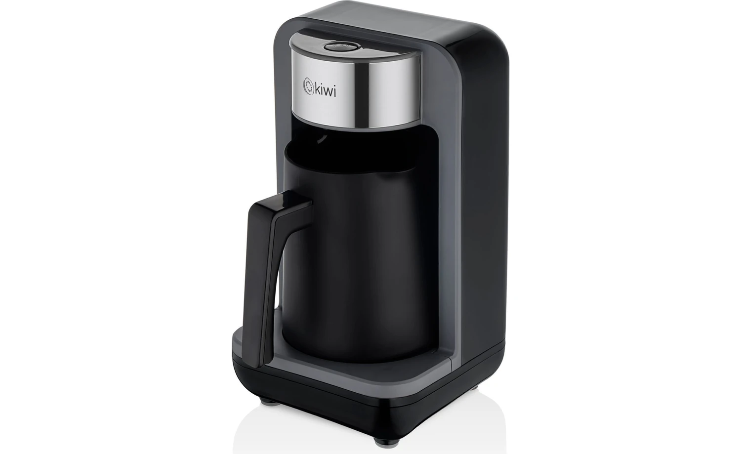 Resim Kiwi KCM-7570 Otomatik Türk Kahve Makinesi - 4 Fincan Kapasitesi, Közde Pişirme Teknolojisi ve Şık Siyah Tasarım 