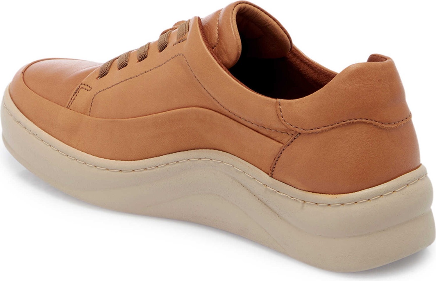 Tergan Taba Hakiki Deri Kadın Sneaker - K25I1AY67939-L8R görsel 3