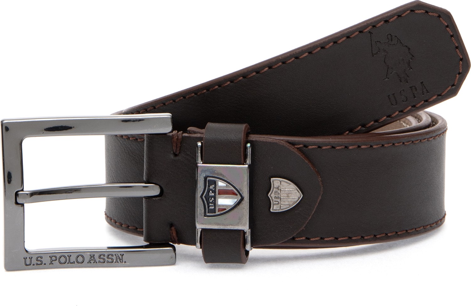 U.S. Polo Assn. Erkek Kahverengi Kemer 50315014-VR029 görsel 7