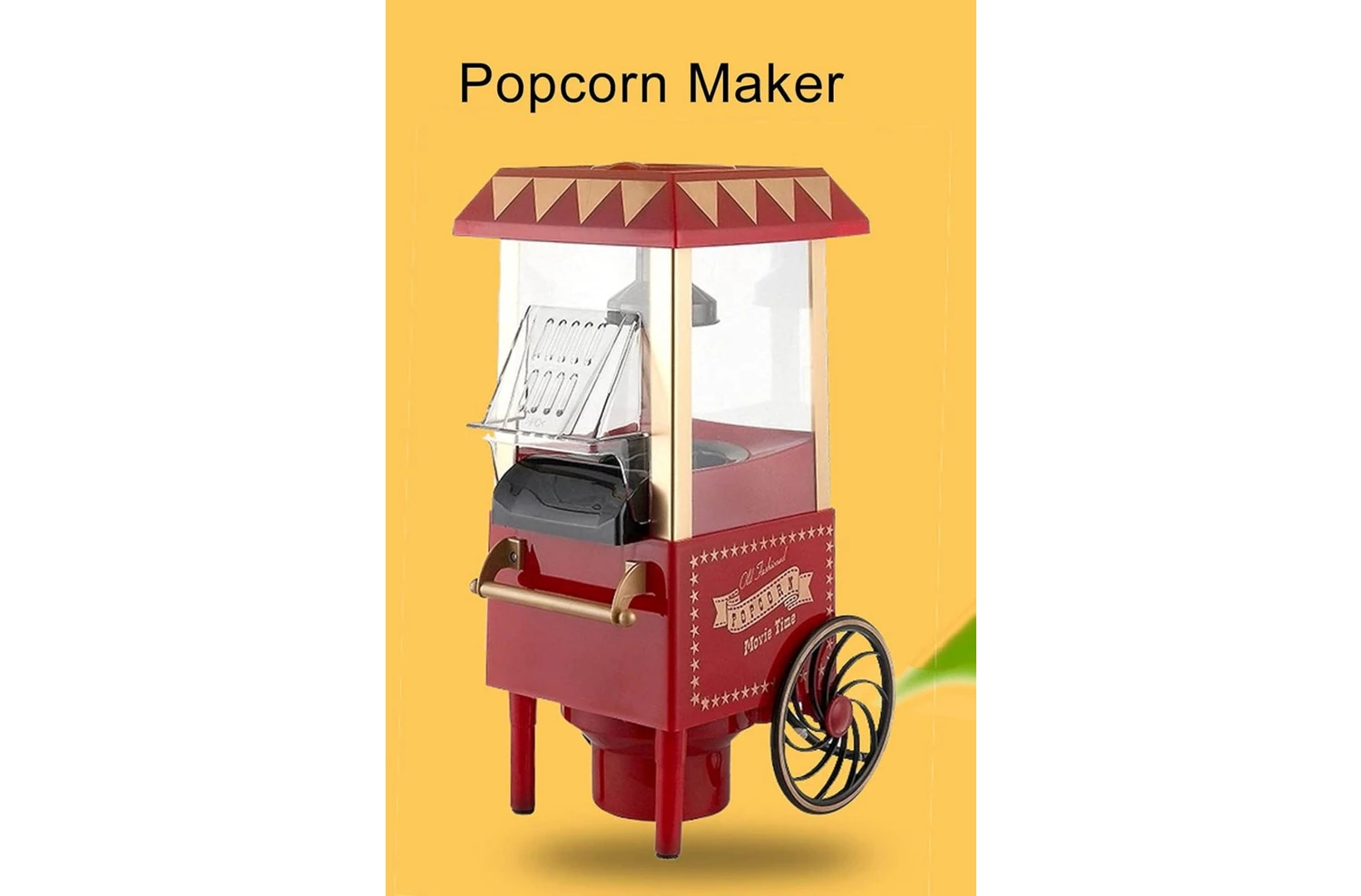 Resim Blackbird Game Center Polygold PG-618 Retro Popcorn Maker - Yağsız Mısır Patlatma Cihazı 