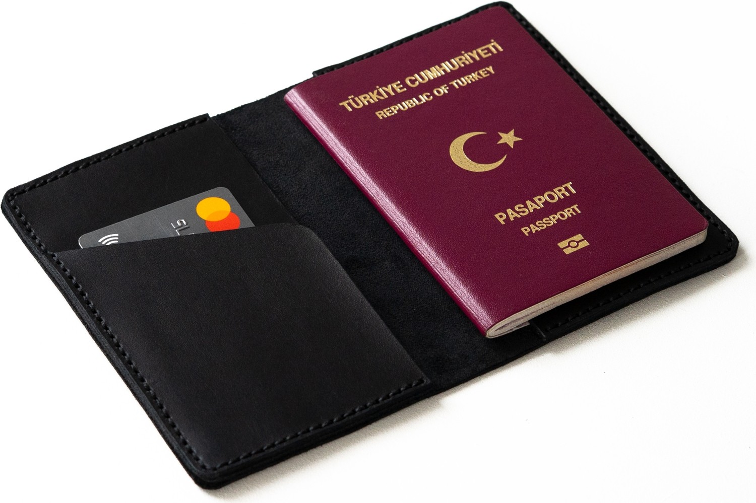 Mimas Design Hakiki Deri Pasaport Kılıfı