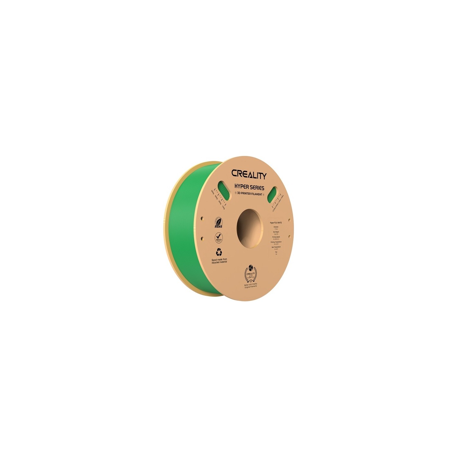 Creality 3D Hyper PLA Filament 1.75 mm 1 kg Yeşil Yüksek Baskı Kalitesi ile Güçlü Malzeme