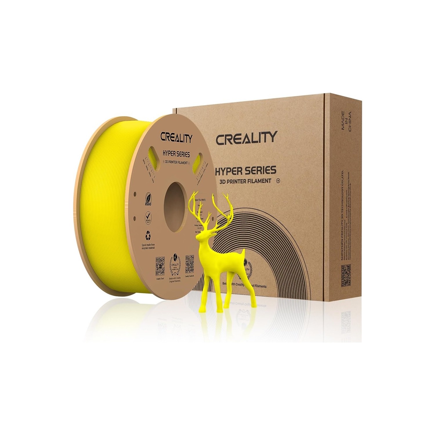Creality Hyper PLA Filament Sarı 1.75 mm 1 kg