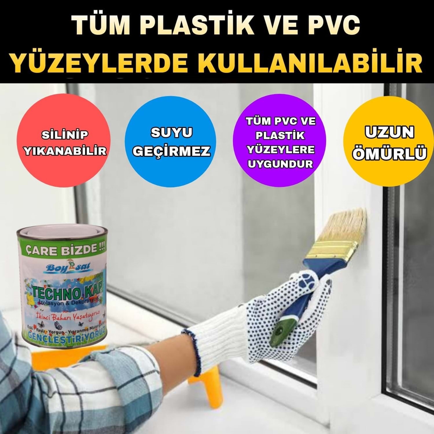 Boysat Techno Kap 1 kg Ahşap Osb Sunta Metal Profil Polyester Plastik ...