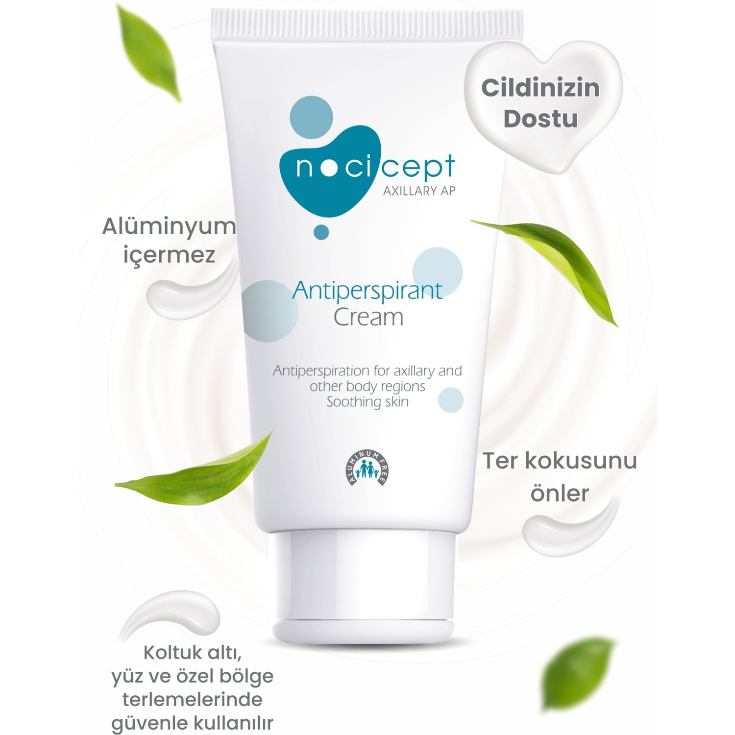Nocicept Axillary Ap Cream 50ml / Koltuk Altı ve Yüz Bölgesinde Terleme