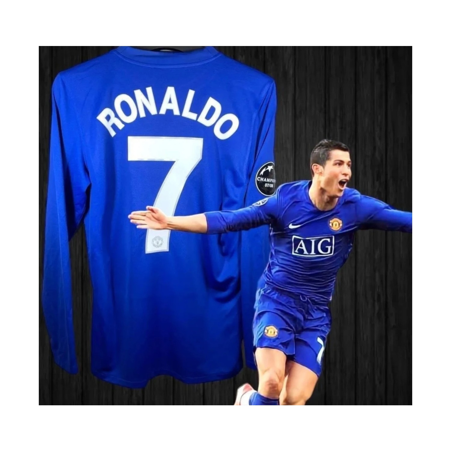 BARBITOS Cristiano Ronaldo M.united Mavi Uzun Kollu Forması Fiyatı