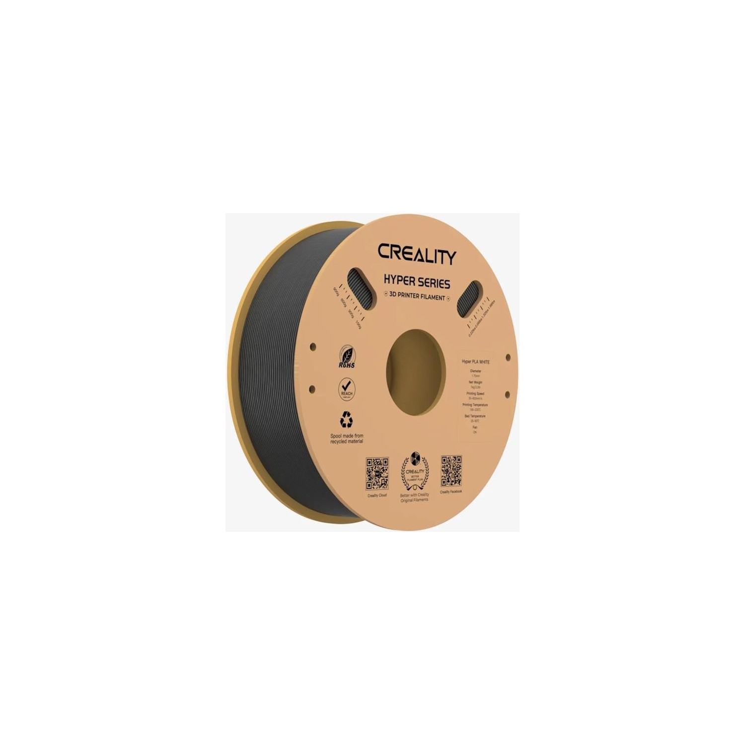 Creality Hyper Pla Filament 1.75MM 1000GR - Siyah