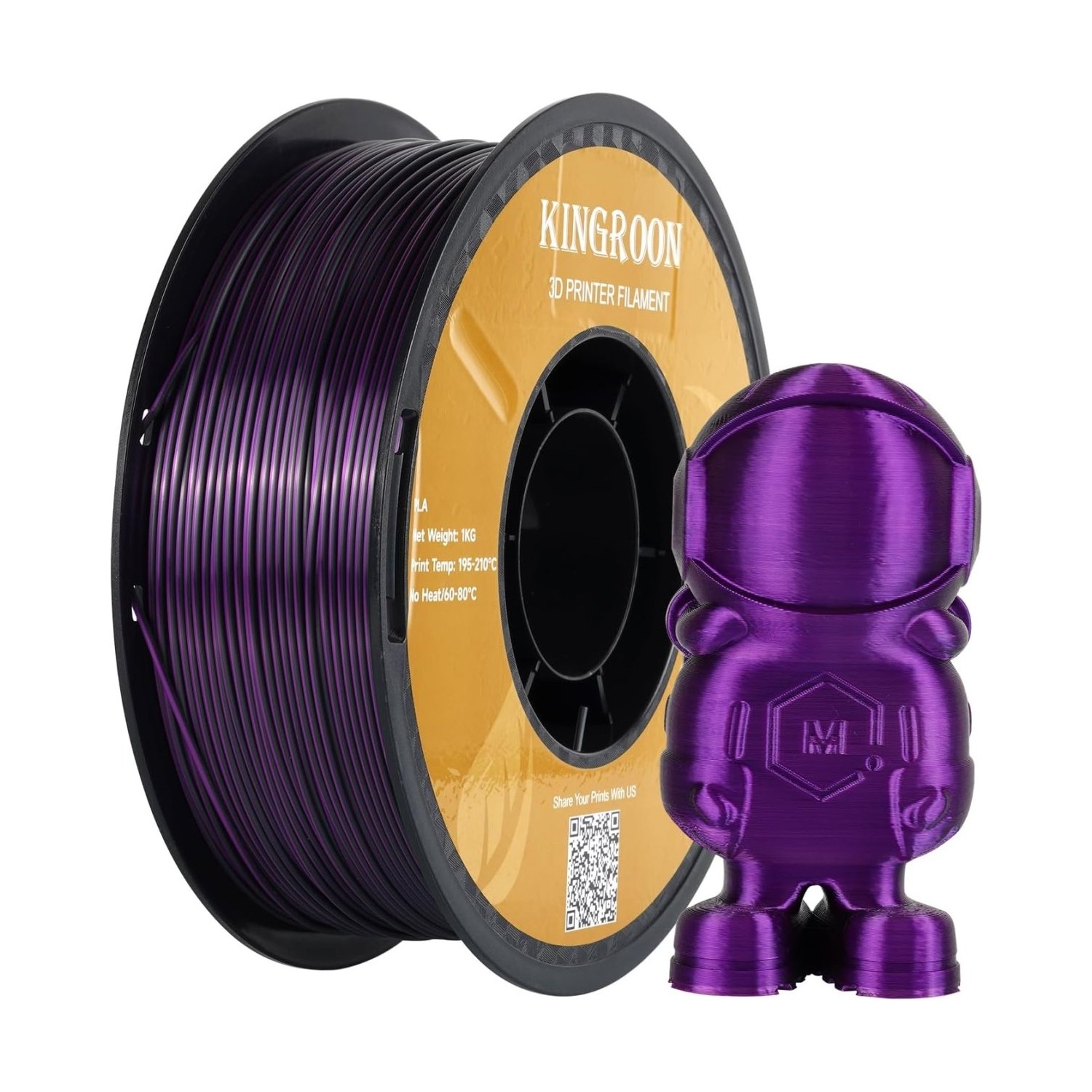 Kingroon Çift Renk Silk PLA Filament